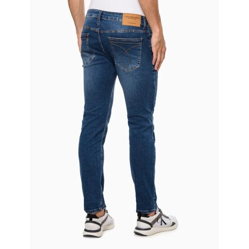 Calça Jeans Calvin Klein Jeans Skinny Azul Marinho - Imagem 4