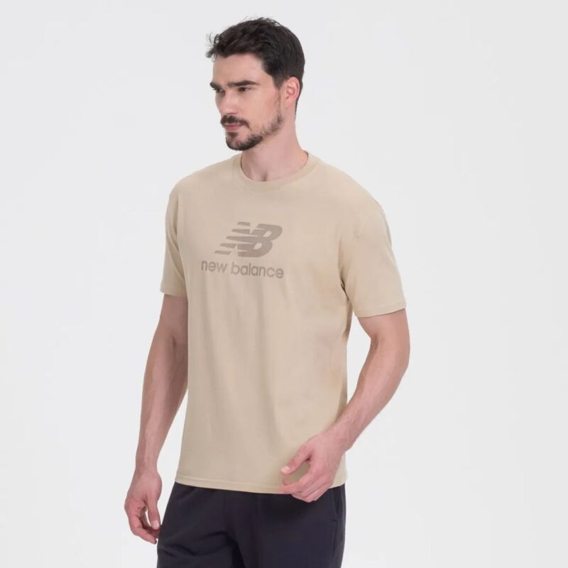 Camiseta New Balance Essentials Bege - Imagem 2