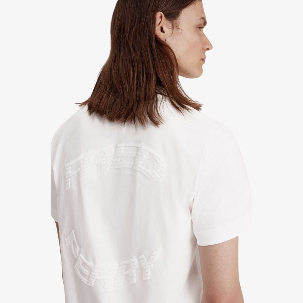 camiseta fred perry branca
