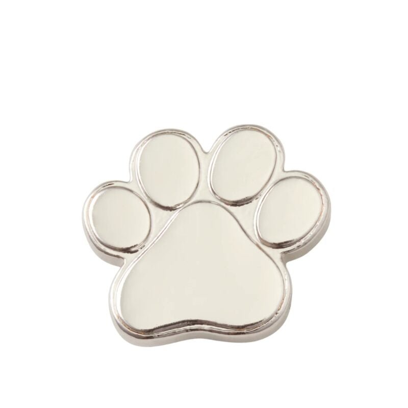 Jibbitz Silver Paw Print