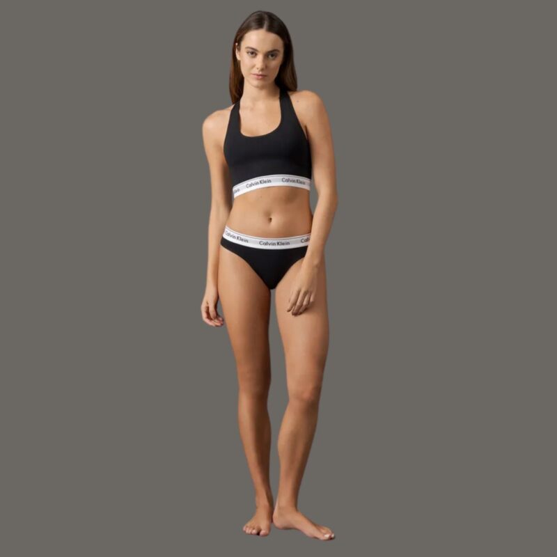 Calcinha Tanga Calvin Klein Jeans Preto