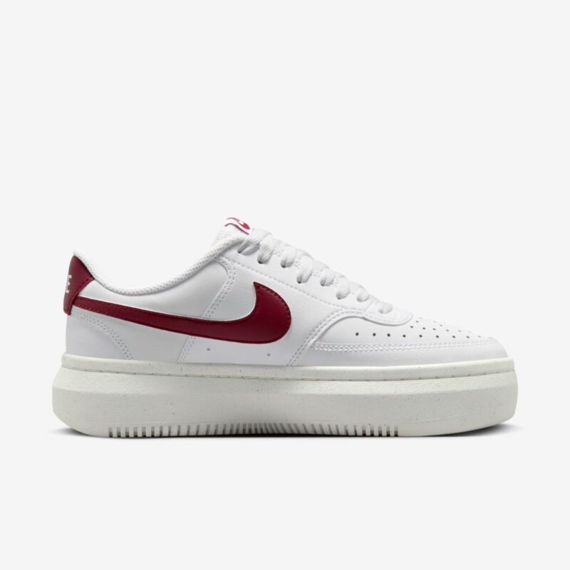 Tênis Nike Court Vision Alta "White Sail Team Red"