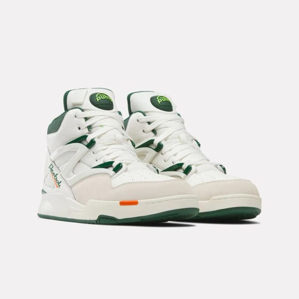 Tênis Reebok Pump Omni Zone II Chalk Dark Green