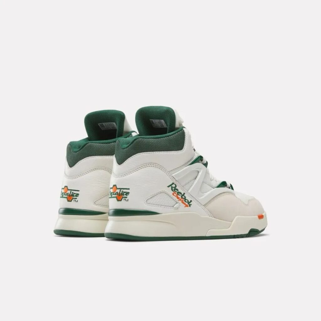 Tênis Reebok Pump Omni Zone II Chalk Dark Green