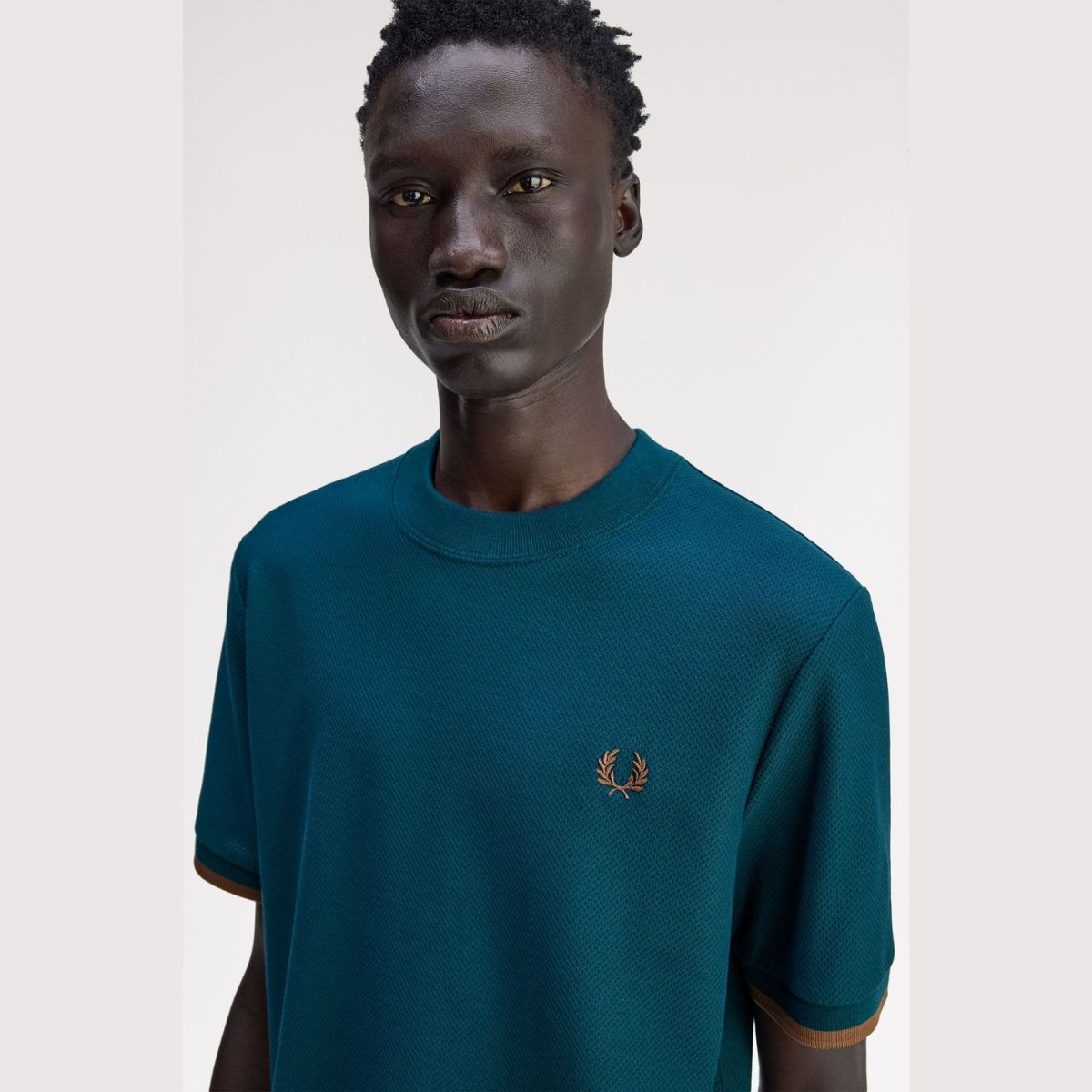 Camiseta Fred Perry Tipped Cuf Piquet - Imagem 4