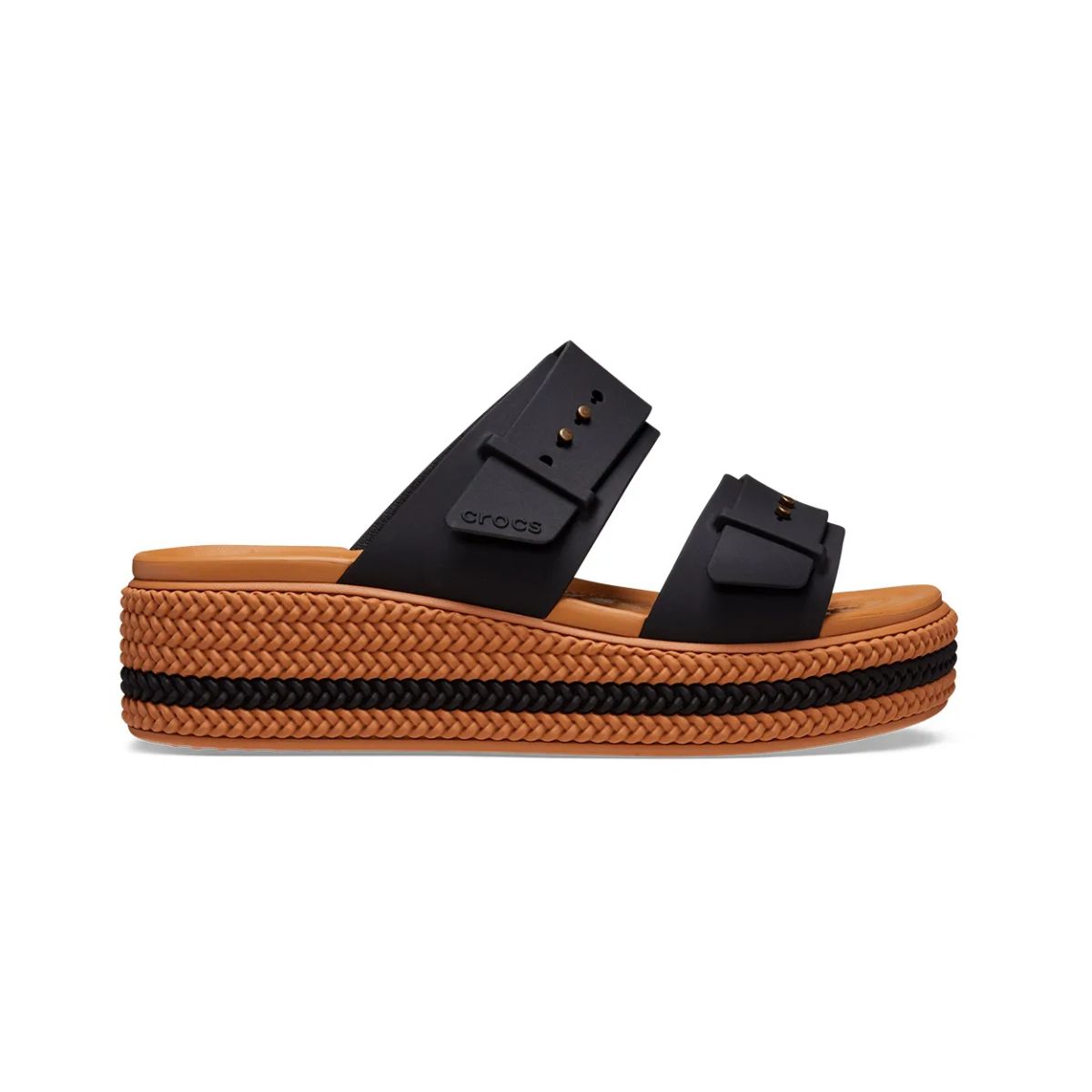 Crocs Brookyln Woven Buckle Black