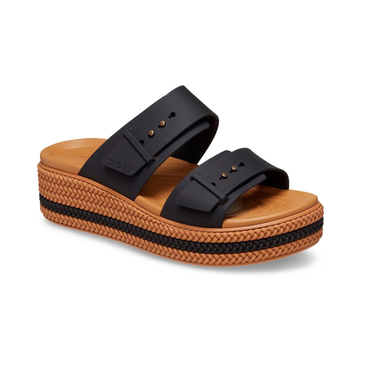 Crocs Brookyln Woven Buckle Black