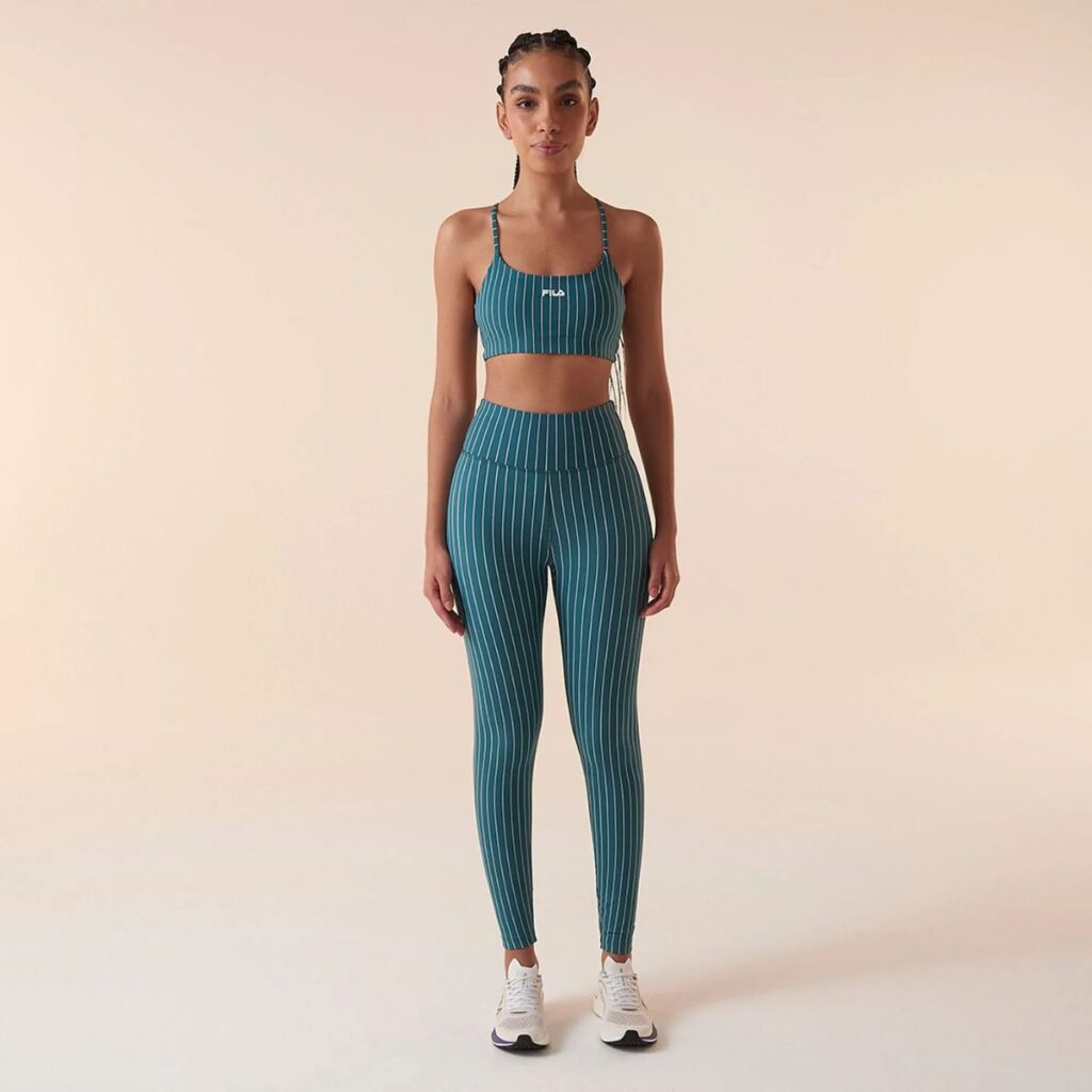 Top Fila Future Sports Pinstripes Flow Verde