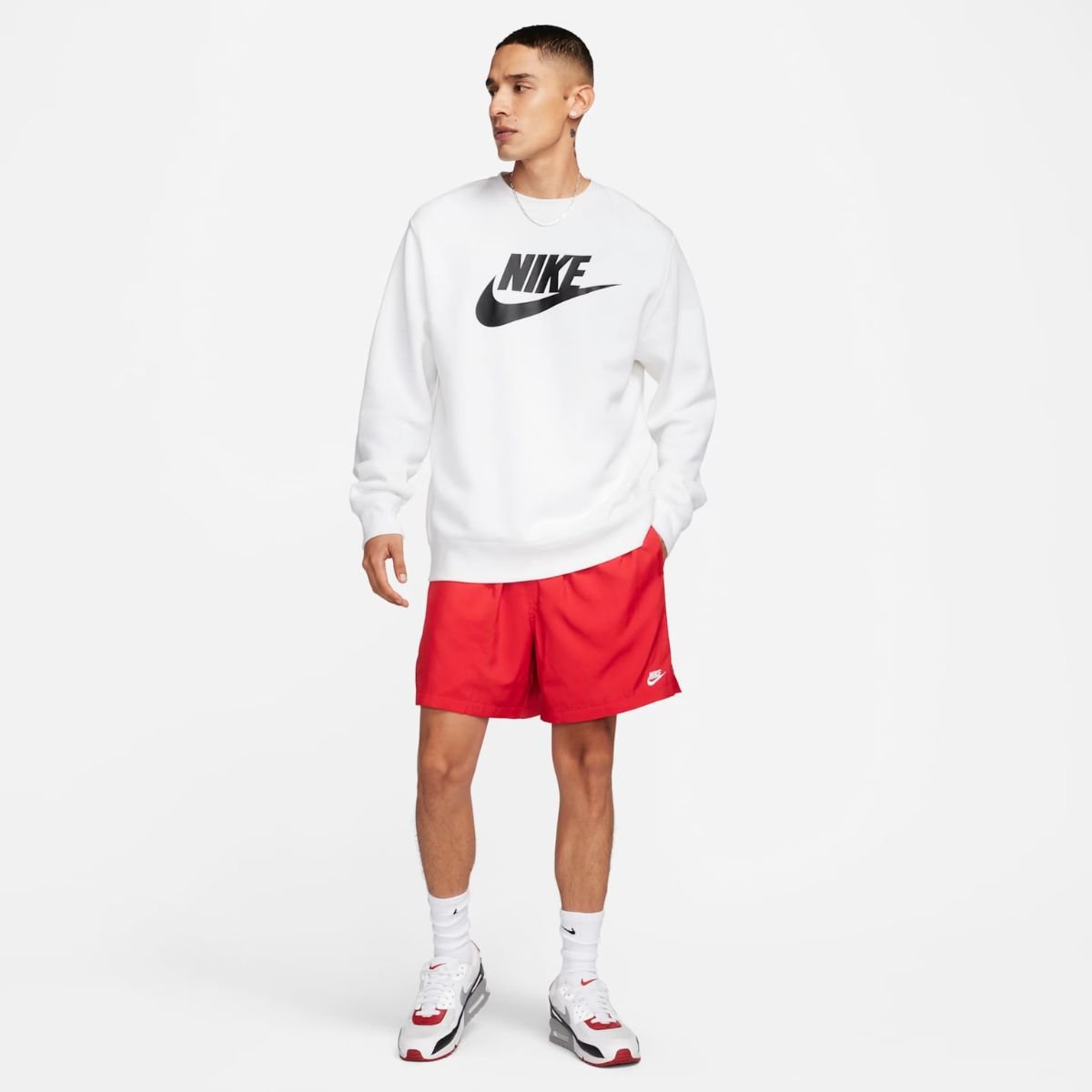 Shorts Nike Club Flow Vermelho