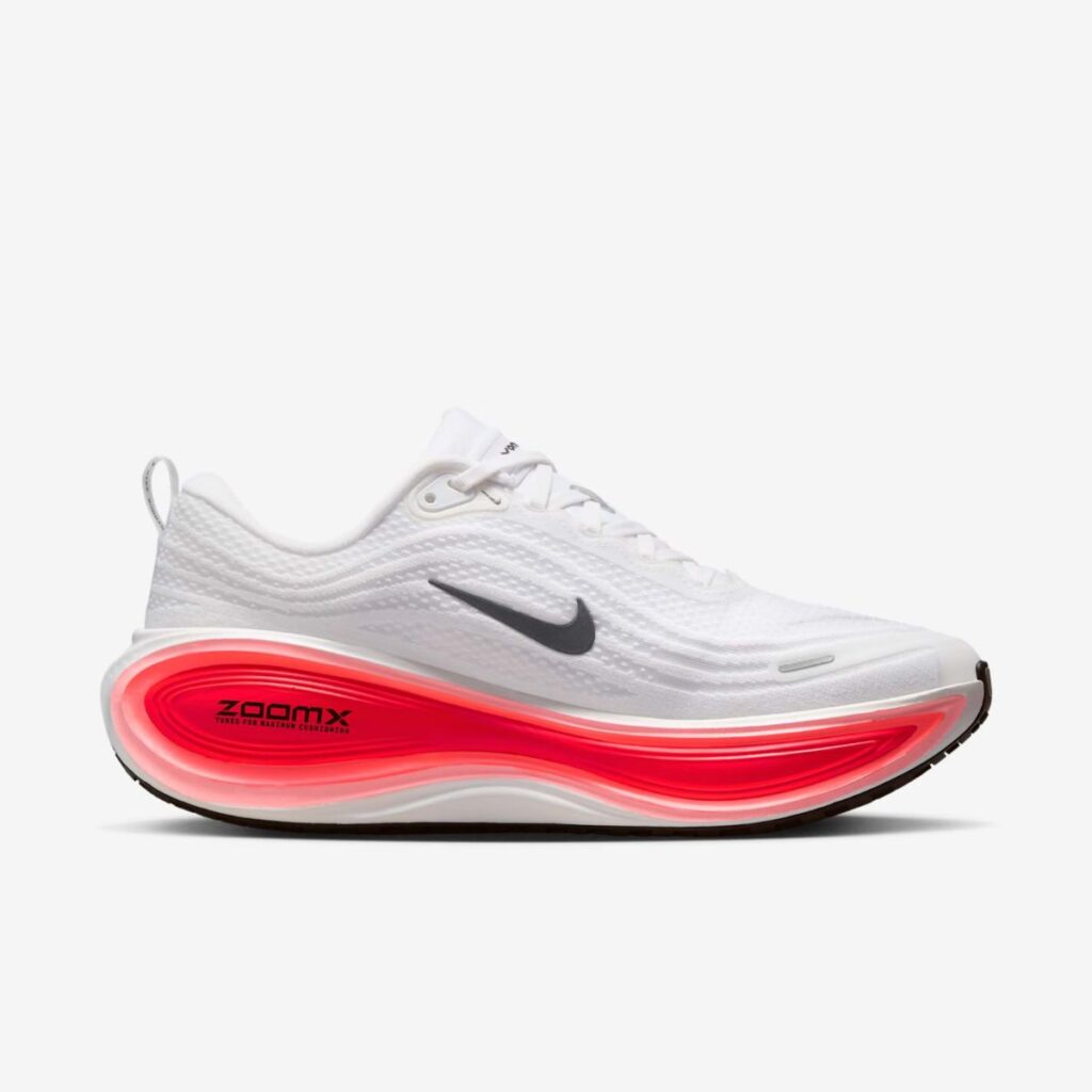 Tênis Nike Vomero Plus White Black Bright Crimson