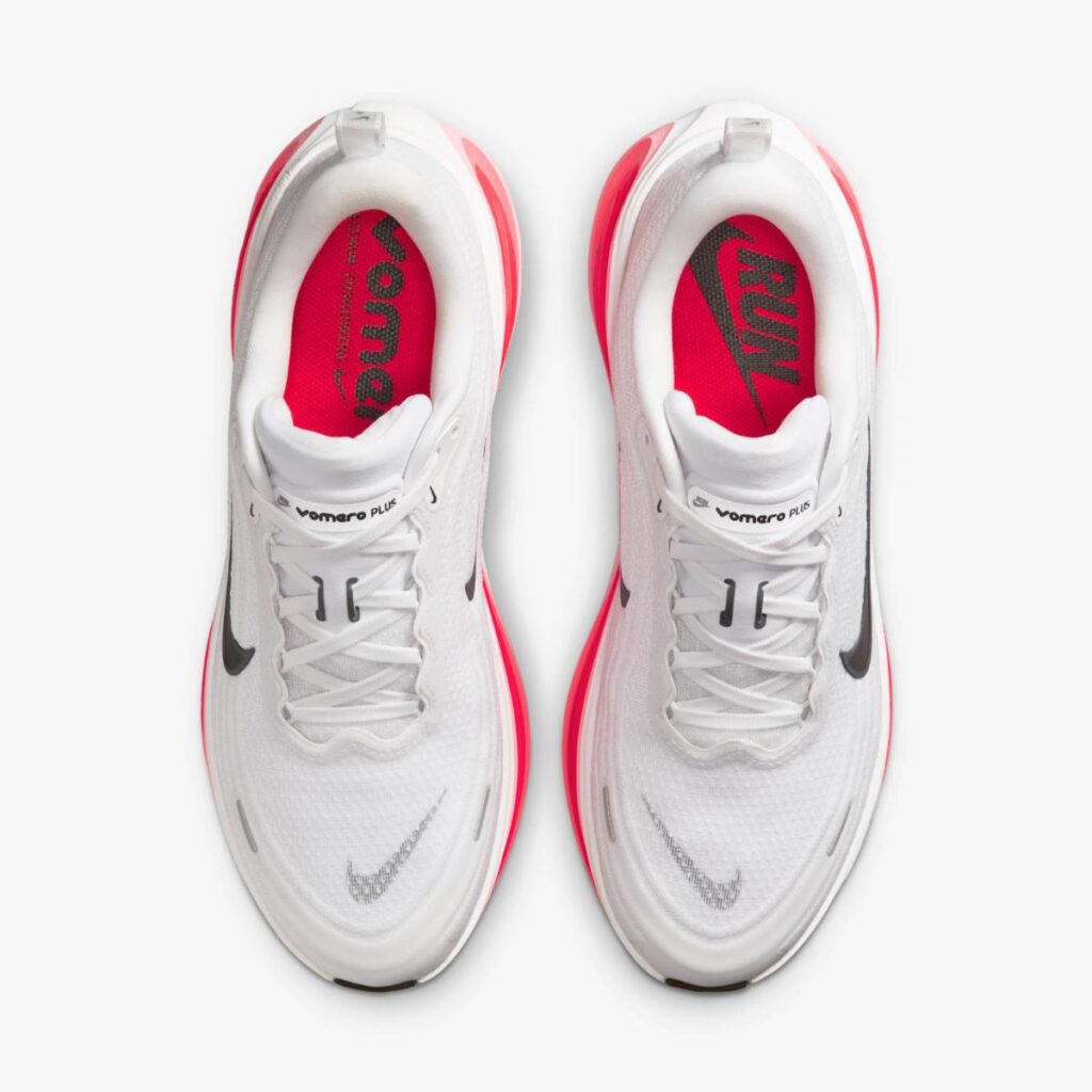 Tênis Nike Vomero Plus White Black Bright Crimson