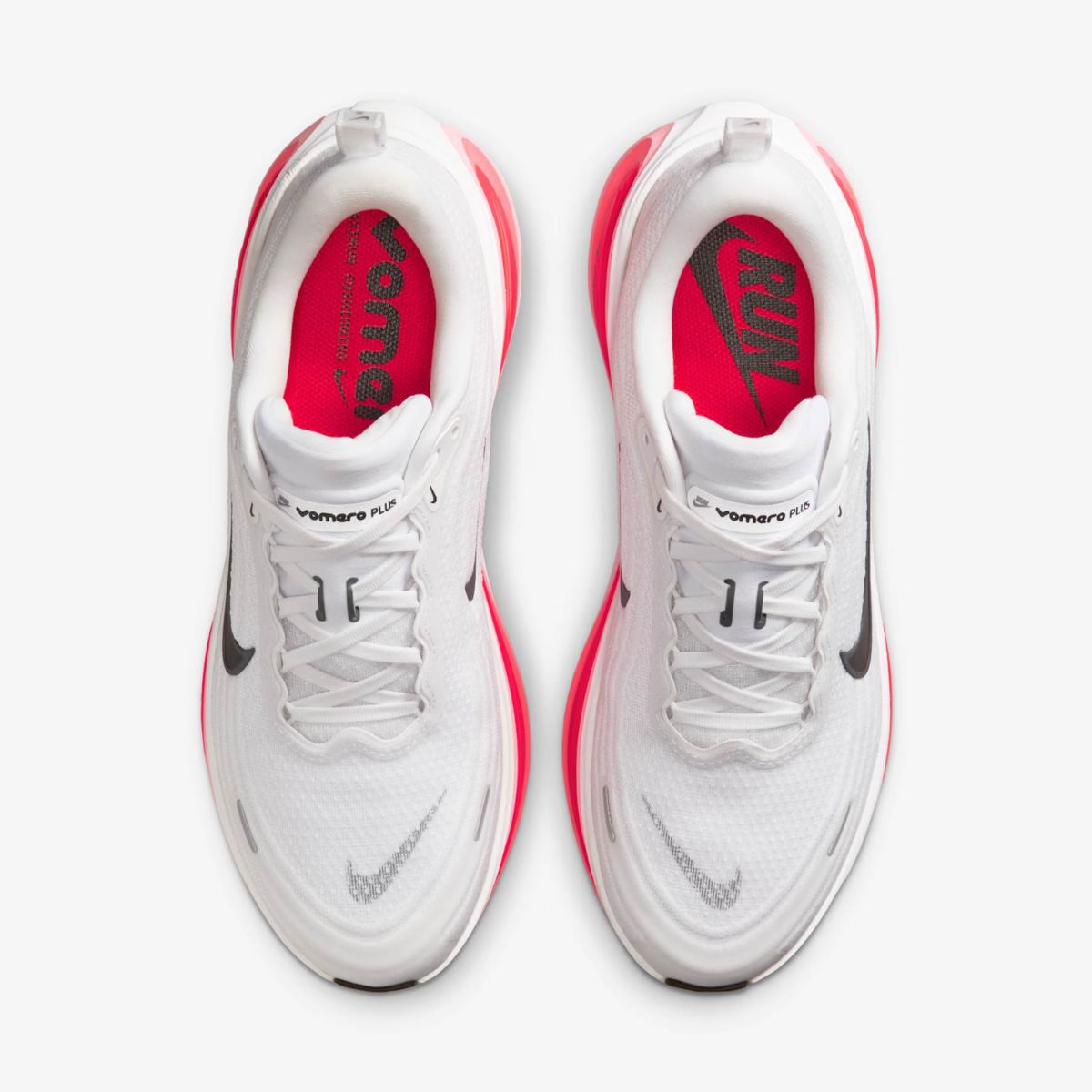 Tênis Nike Vomero Plus White Black Bright Crimson