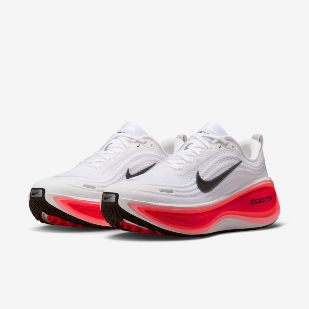 Tênis Nike Vomero Plus White Black Bright Crimson