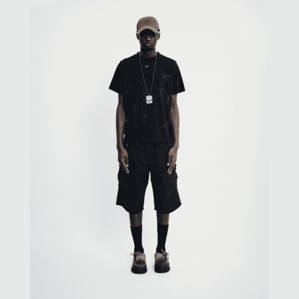 Camiseta Oakley x PIET Caution Ripped Full Preto