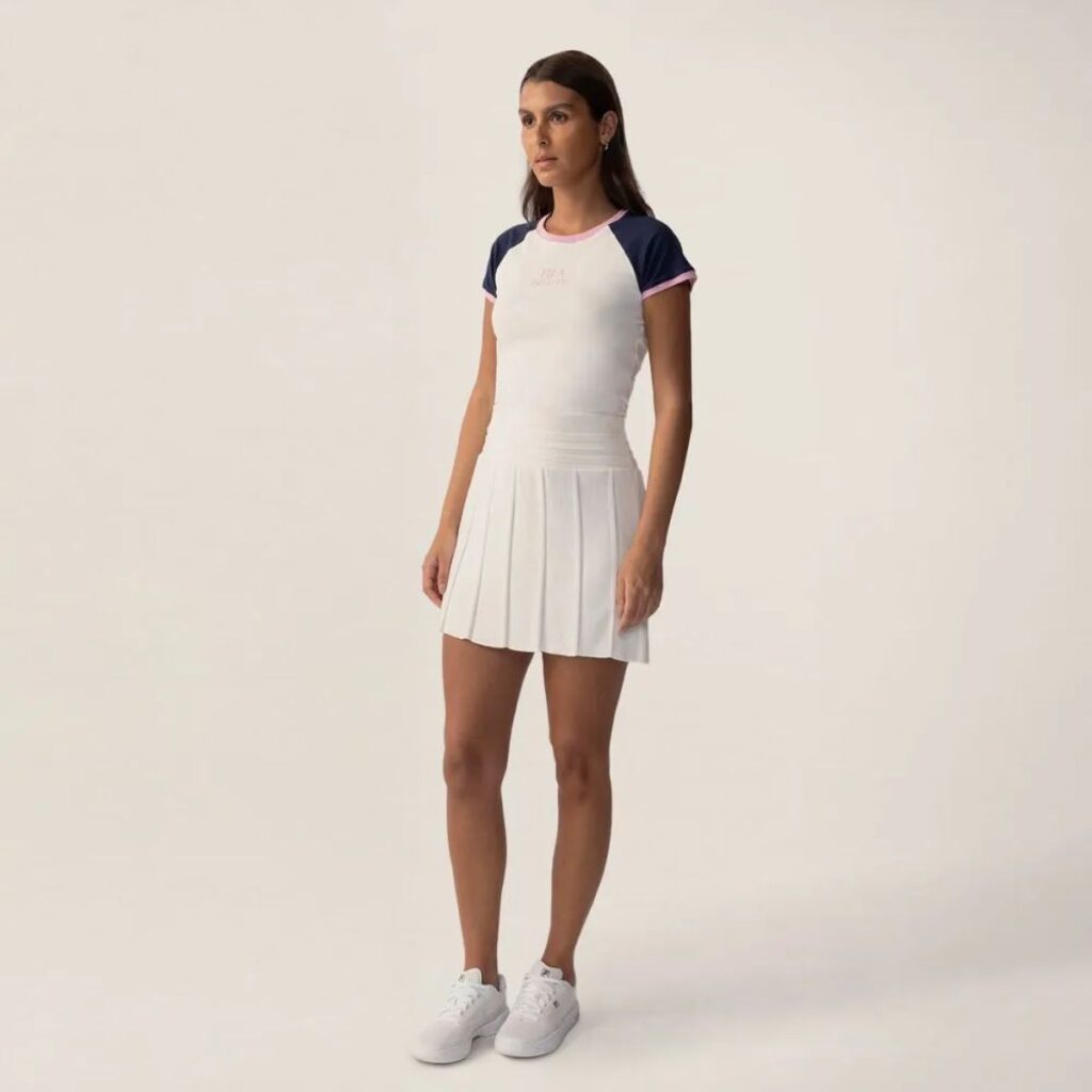 Camiseta Fila Slim Letter Feminina