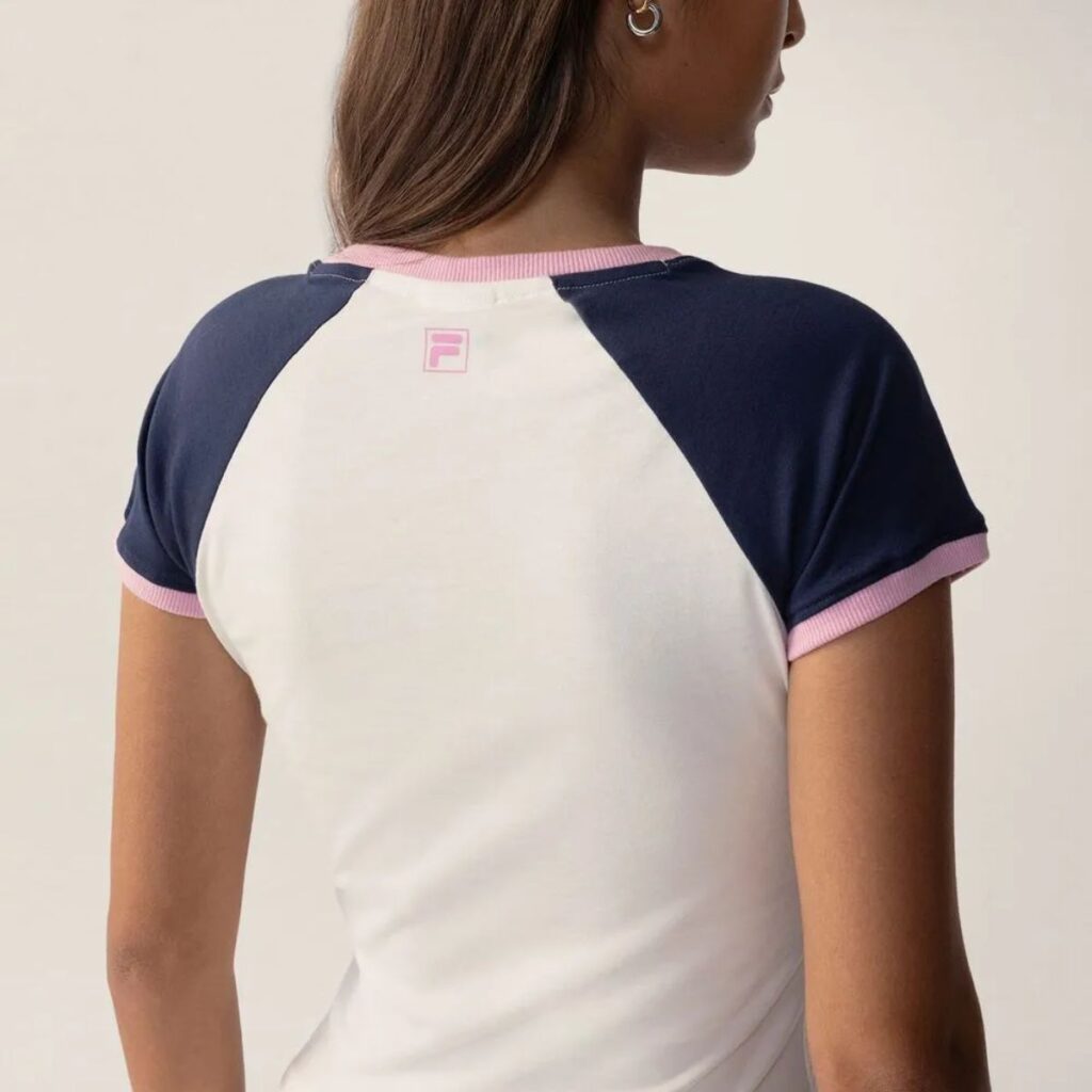 Camiseta Fila Slim Letter Feminina