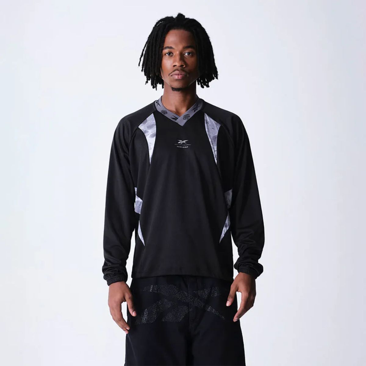 Blusa Reebok &Amp; Thesaint Crewneck Cracked Concrete