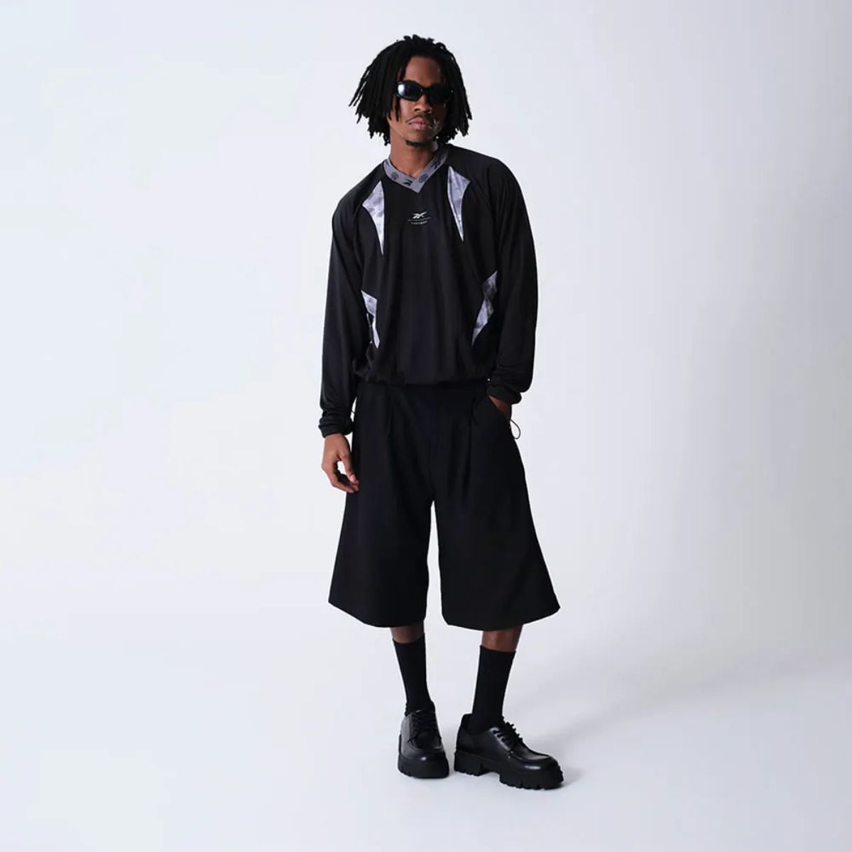 Blusa Reebok &Amp; Thesaint Crewneck Cracked Concrete