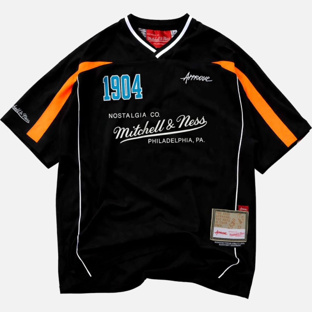 Camiseta Box Approve X Mitchell & Ness Preto