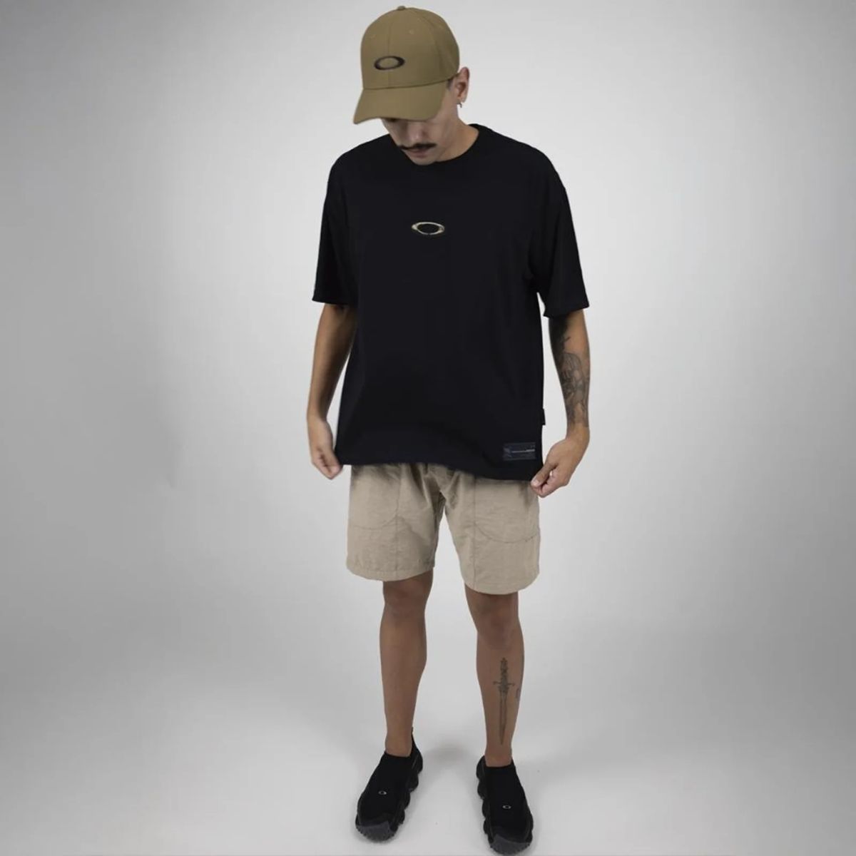 Camiseta Oakley O-Fossil Stone Ss Preto