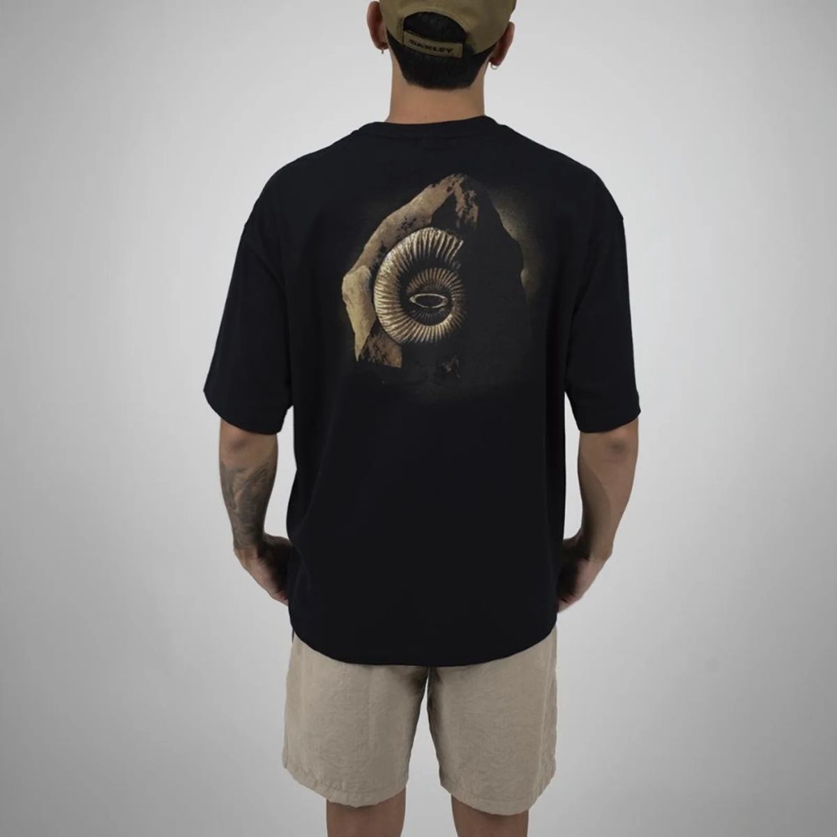 Camiseta Oakley O-Fossil Stone Ss Preto