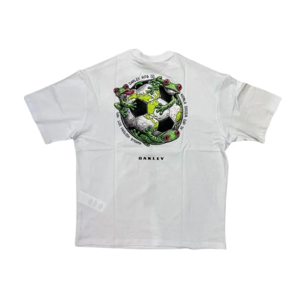 Camiseta Oakley Word Cup Frog Branca
