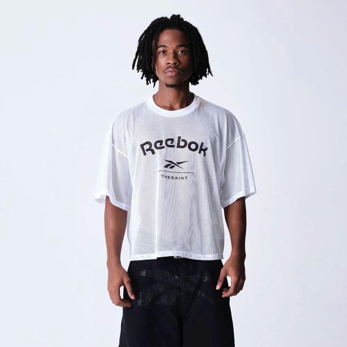 Camiseta Reebok &Amp; Thesaint T-Shirt Wide Boxy Swish