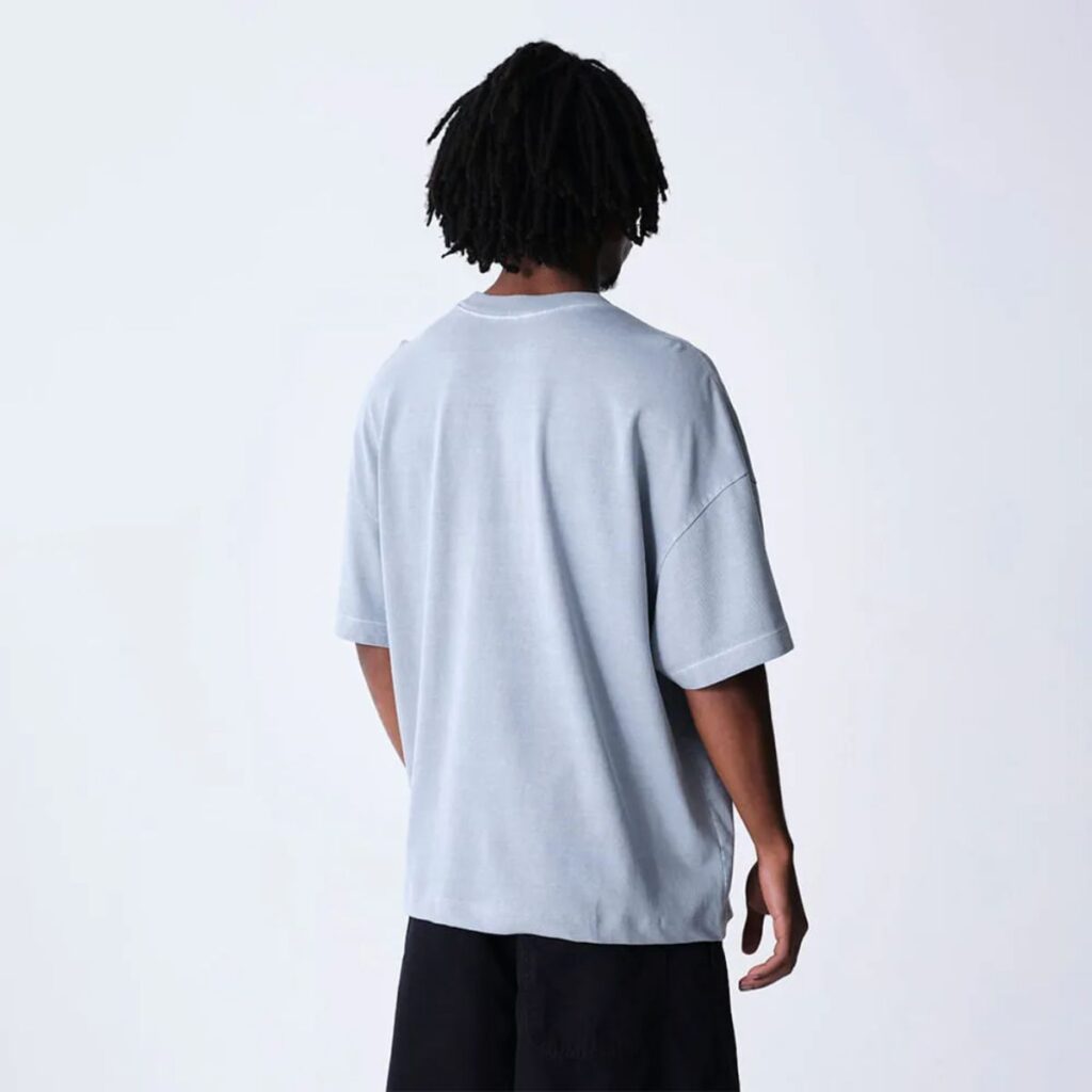 Camiseta Reebok & Thesaint T-Shirt Wide Boxy Brand Cinza