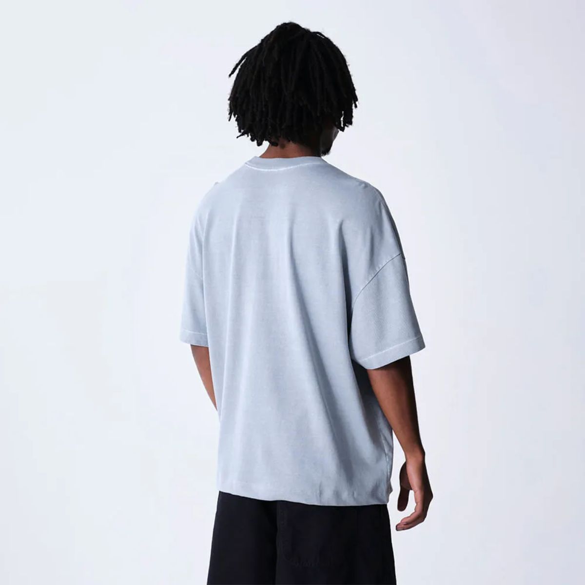 Camiseta Reebok &Amp; Thesaint T-Shirt Wide Boxy Brand Cinza