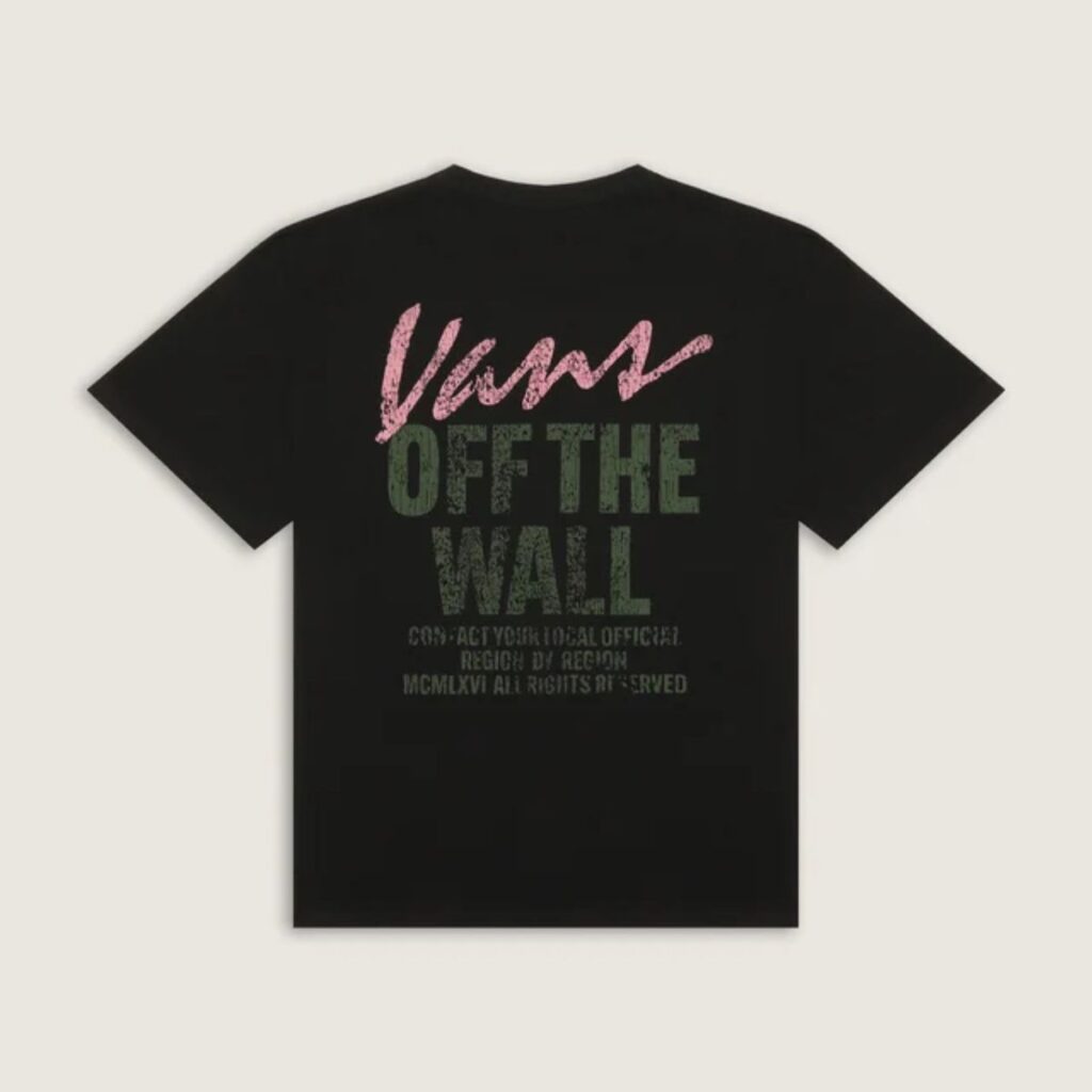Camiseta Vans SS Lady Wall Outsized Black