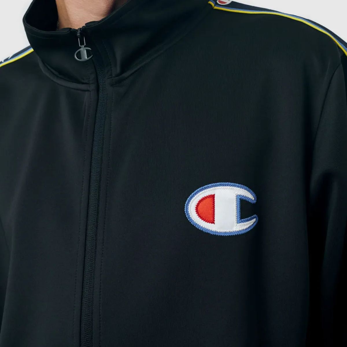 Conjunto Champion Active Tracksuit C Tape Mini Script Logo Preto