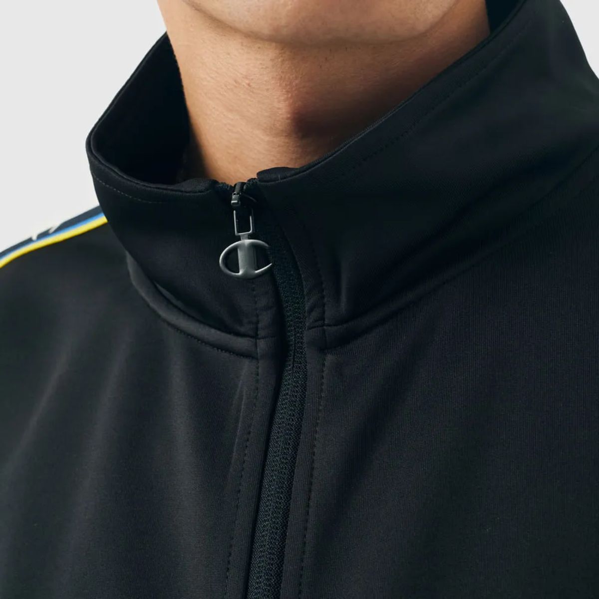 Conjunto Champion Active Tracksuit C Tape Mini Script Logo Preto