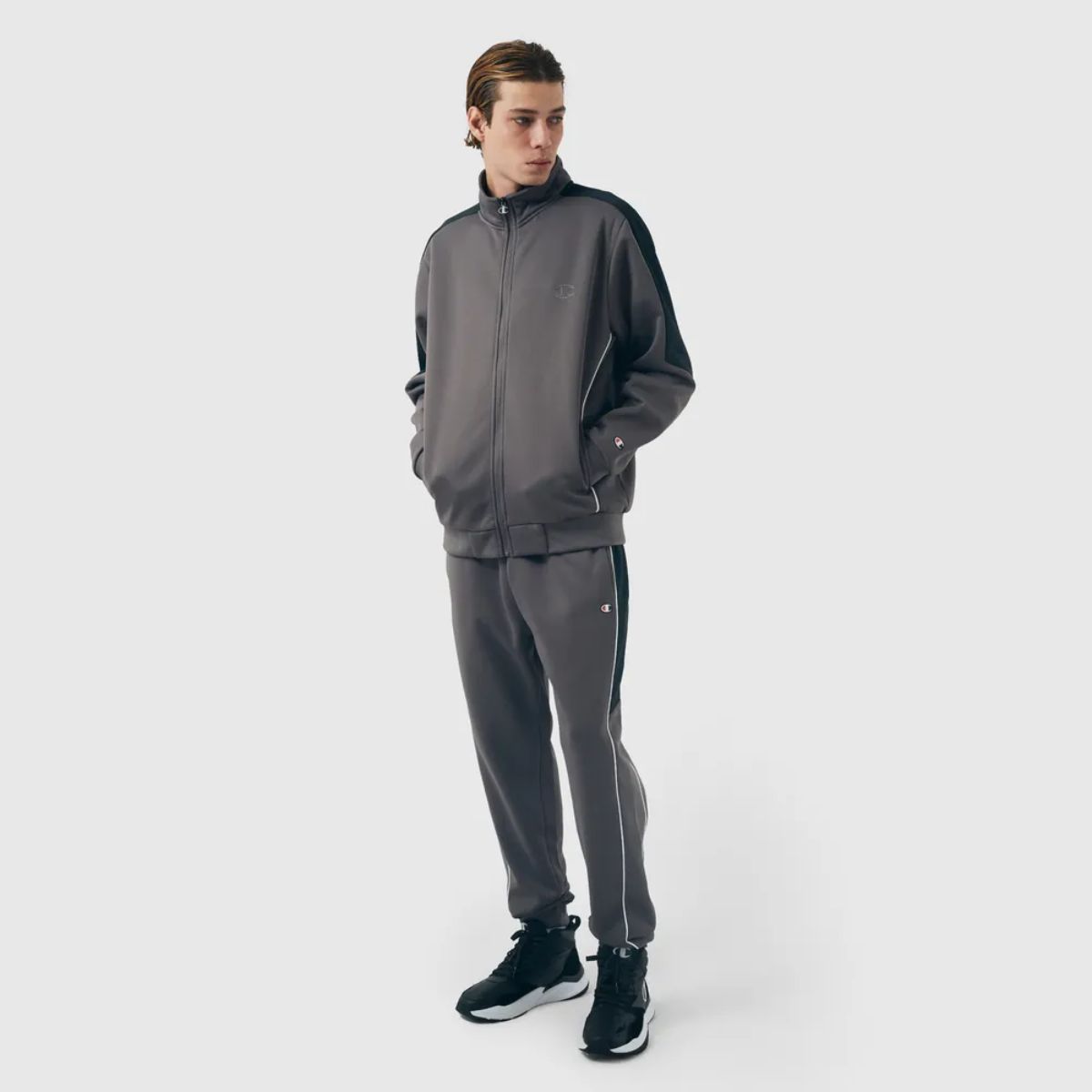 Conjunto Champion Tracksuit Active Cinza