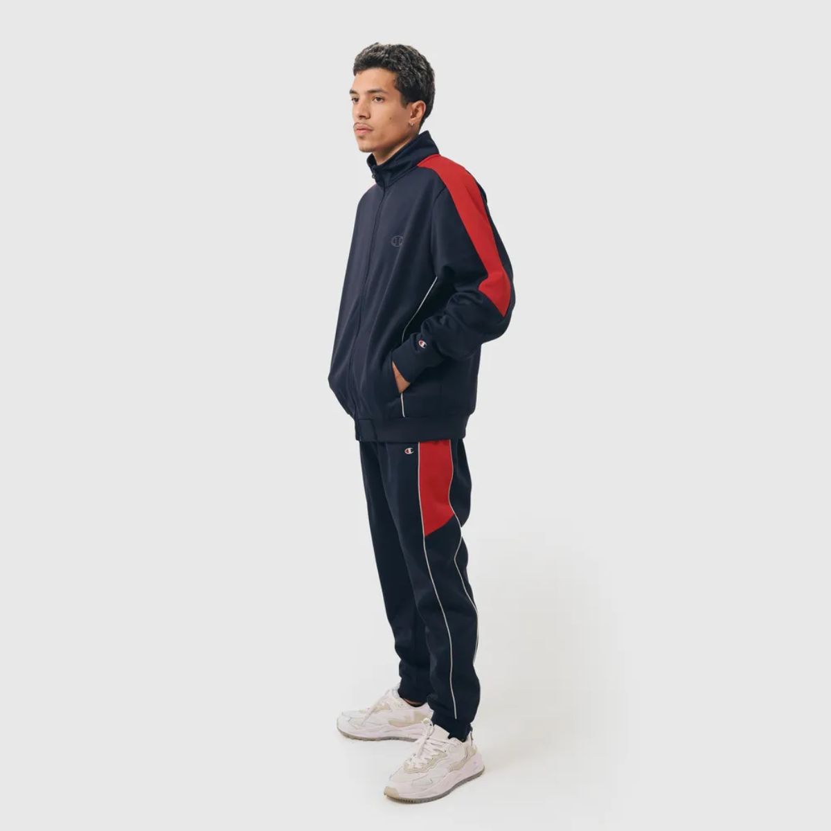Conjunto Champion Tracksuit Active Azul/Vermelho