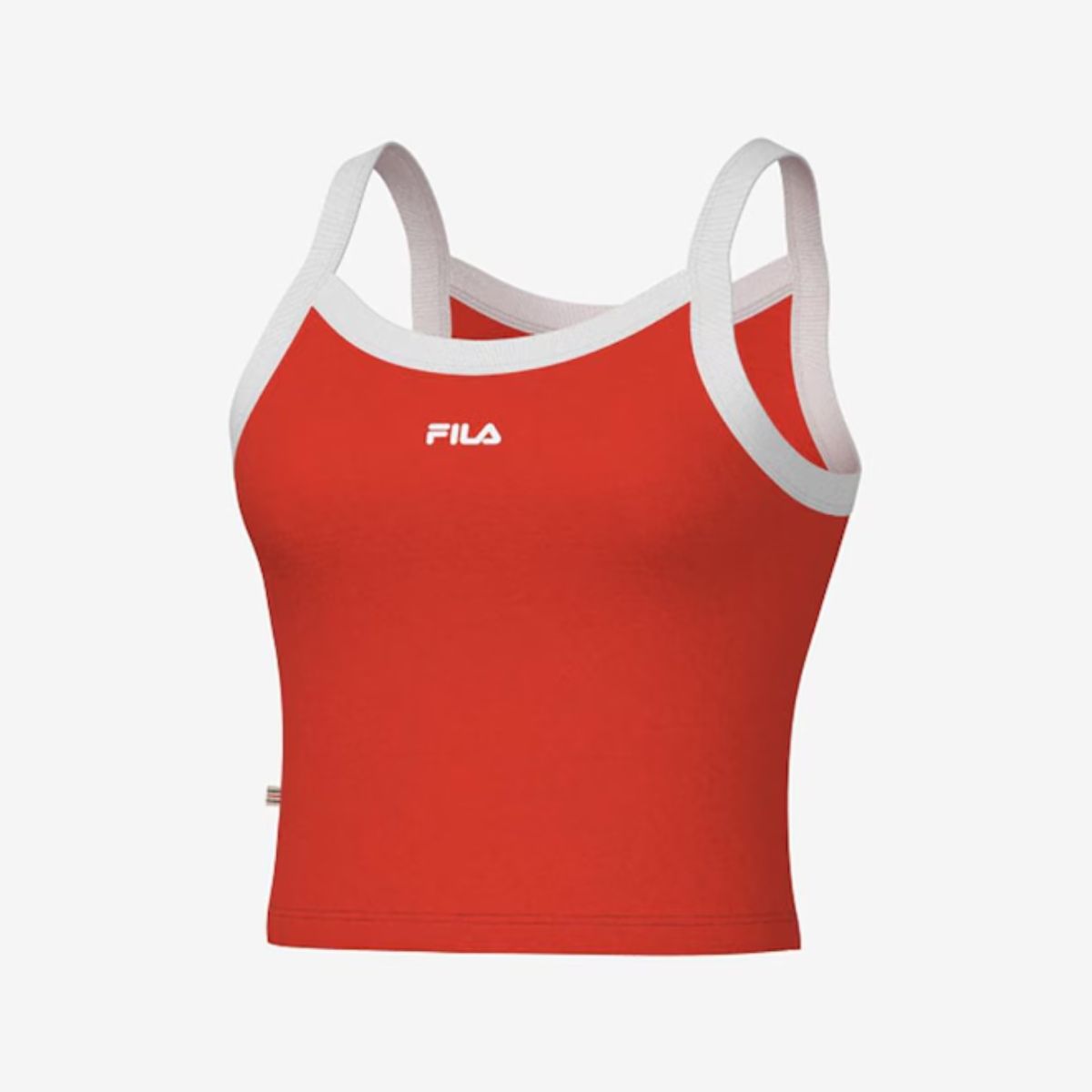 Regata Fila Ribbed Letter Vermelho/Branco