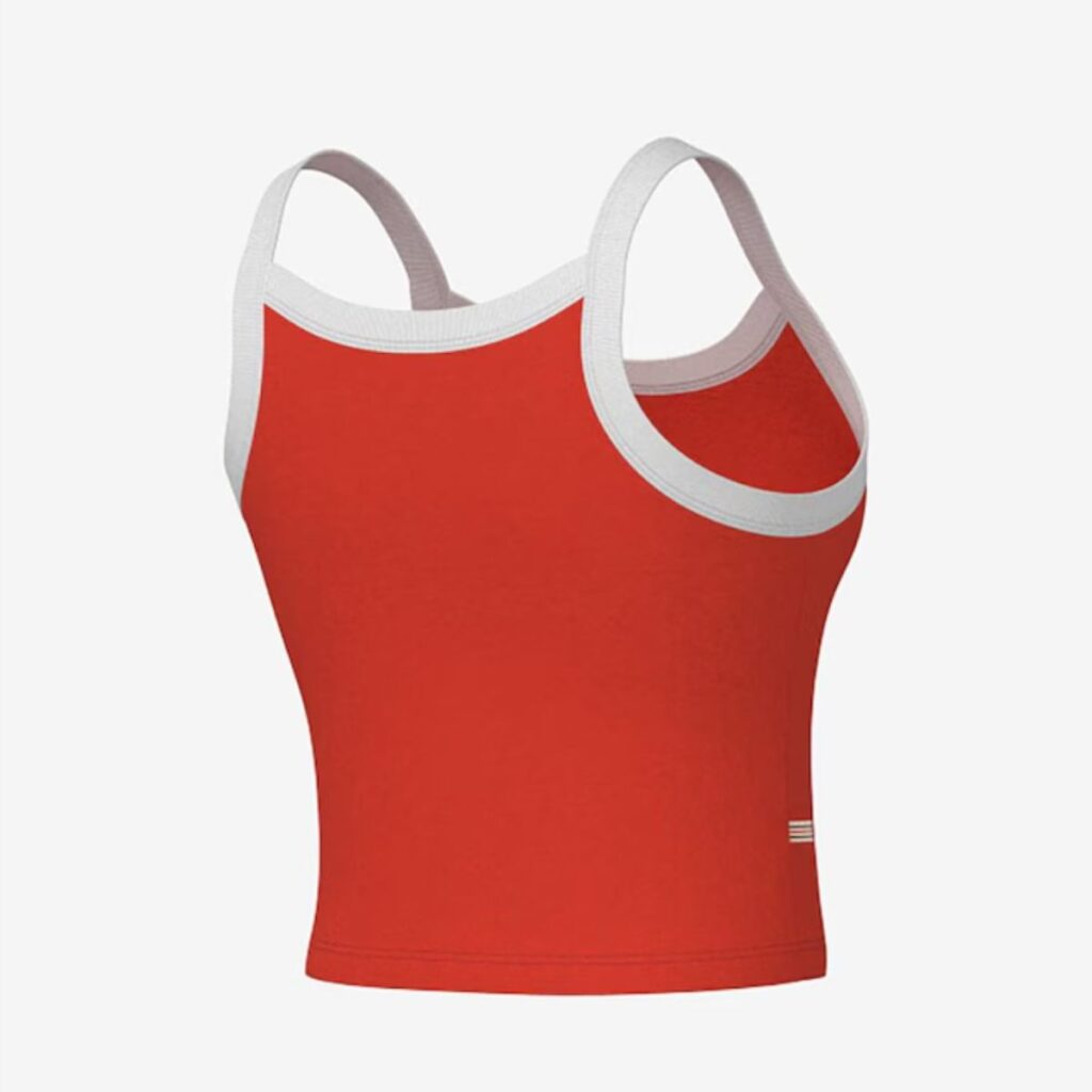 Regata Fila Ribbed Letter Vermelho/Branco