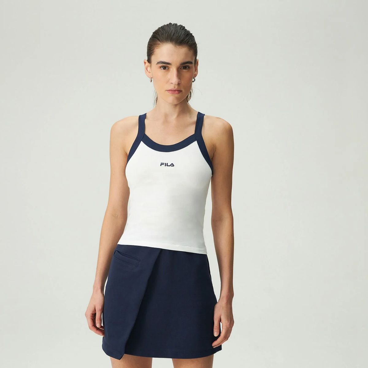 Regata Fila Ribbed Letter Off White