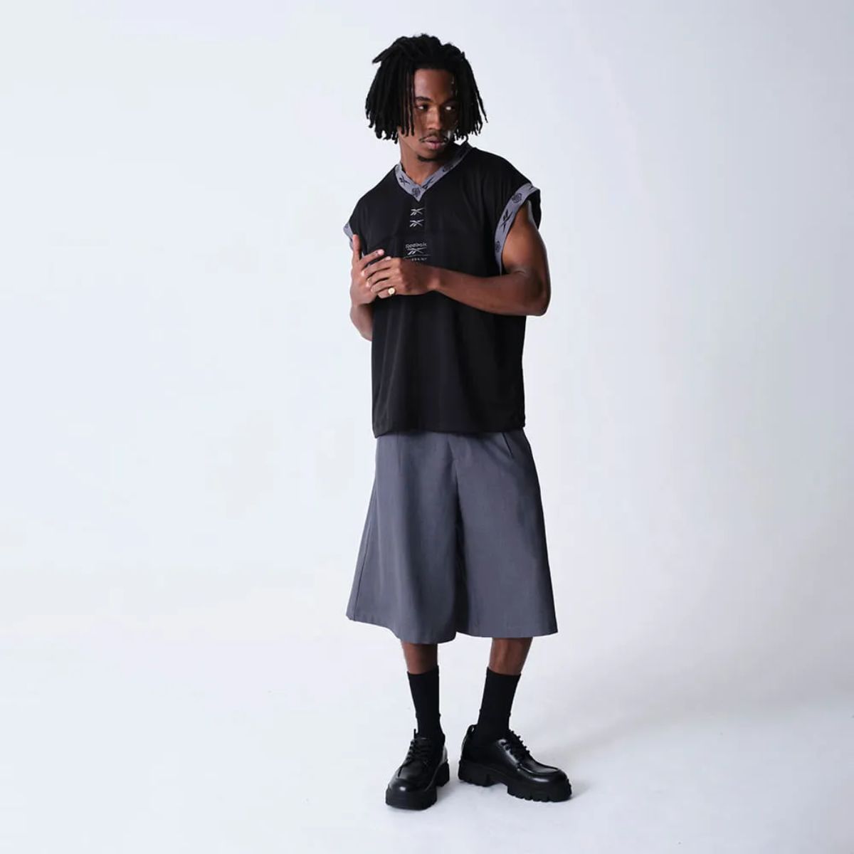 Regata Reebok &Amp; Thesaint Tank Top Workout Preta