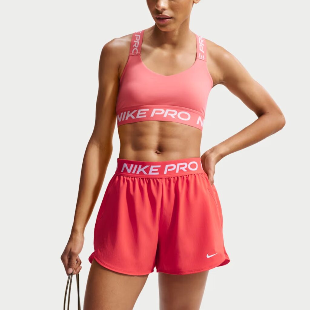 Shorts Nike Pro 2 em 1 Vermelho