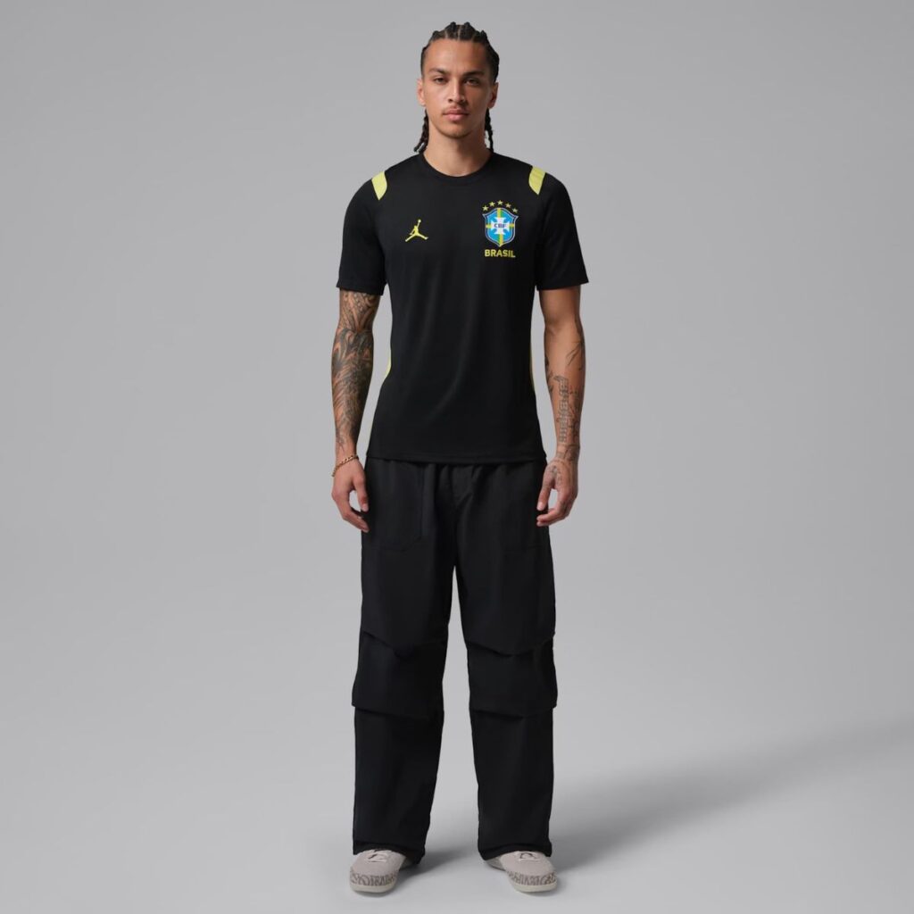 Camiseta Brasil Jordan Academy Pro 2026 Treino Masculina