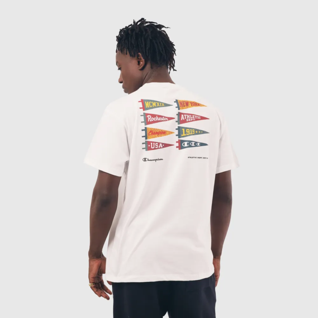 Camiseta Champion Mc Retro Flag Off White