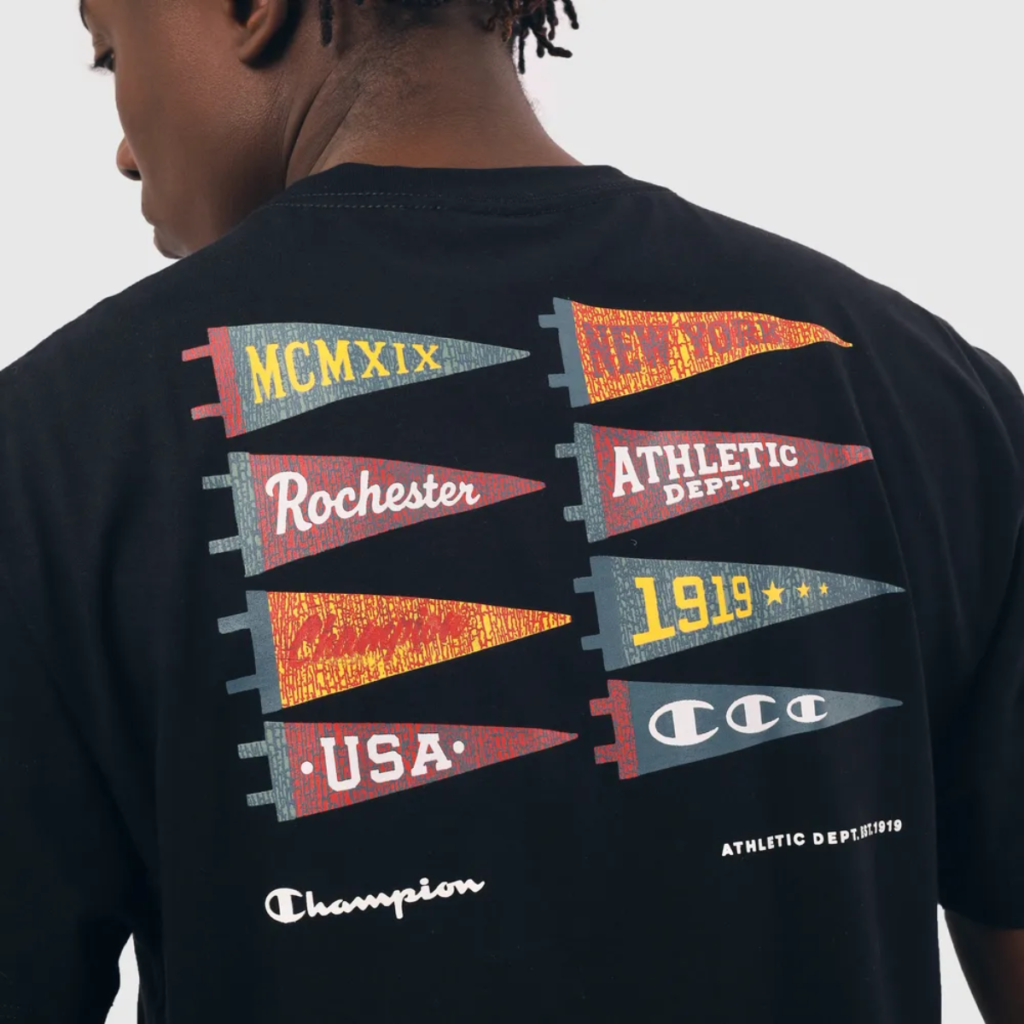Camiseta Champion Retro Flag Black