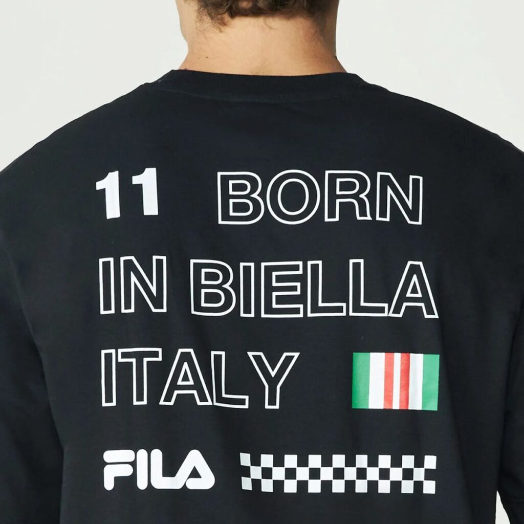 Camiseta Fila Over Born In Biella Preto