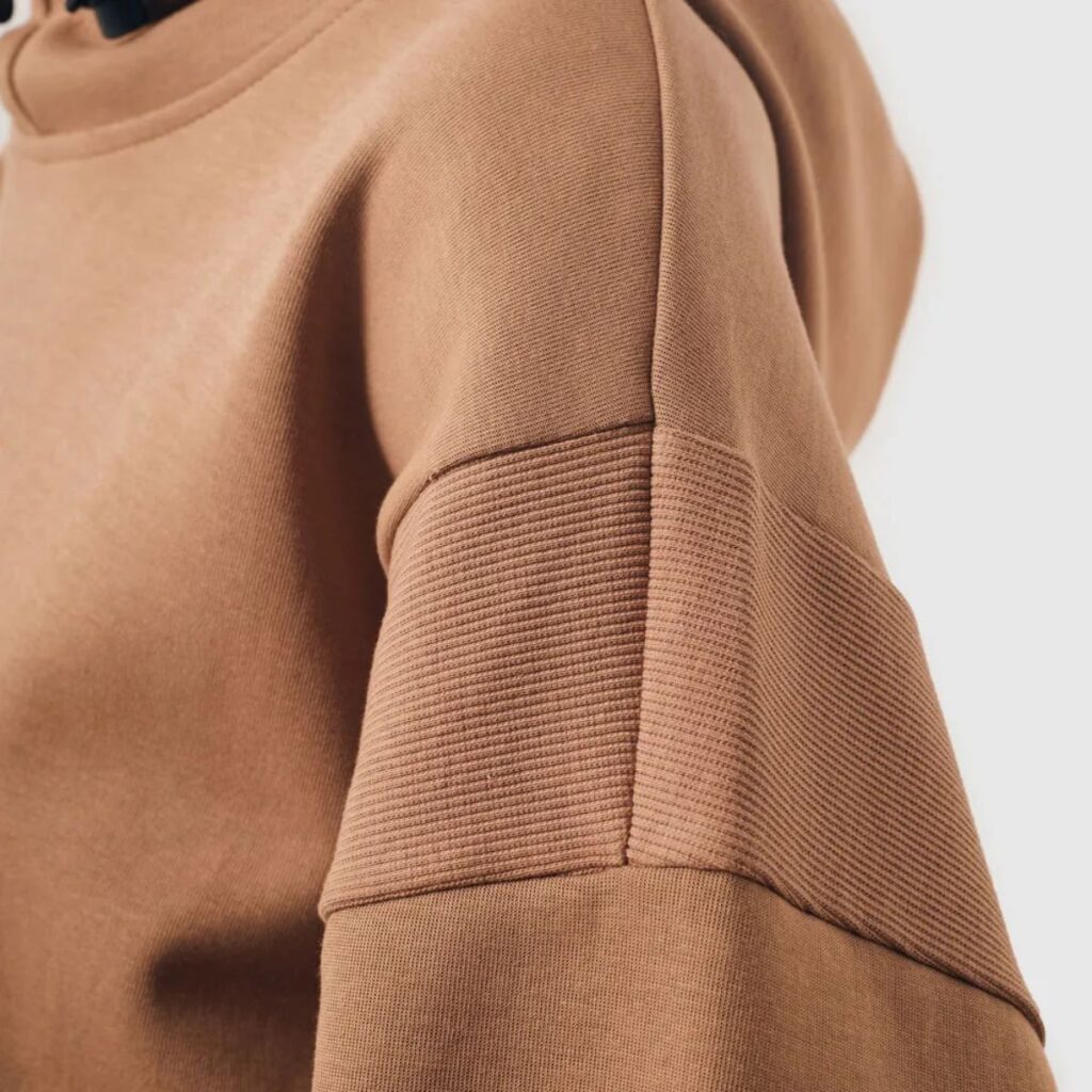 Moletom Champion Active Tech Hoodie WMNS Mini Script Logo Marrom