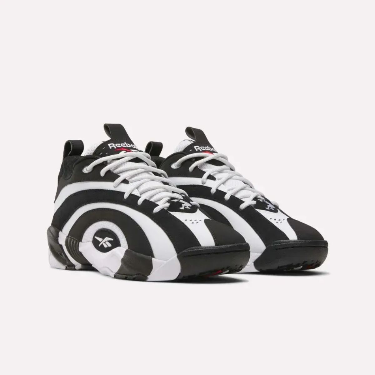 Reebok Shaqnosis Low White Black Vector Red