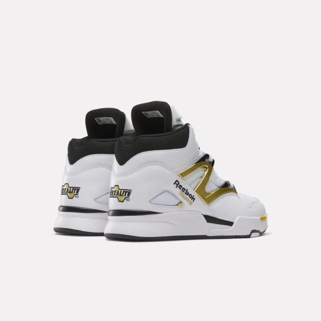 Tênis Reebok Pump Omni Zone II Retro White Black Gold