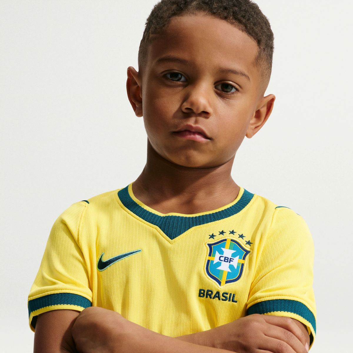 Camisa Brasil Nike I 2026/27 Torcedor Pro Kids