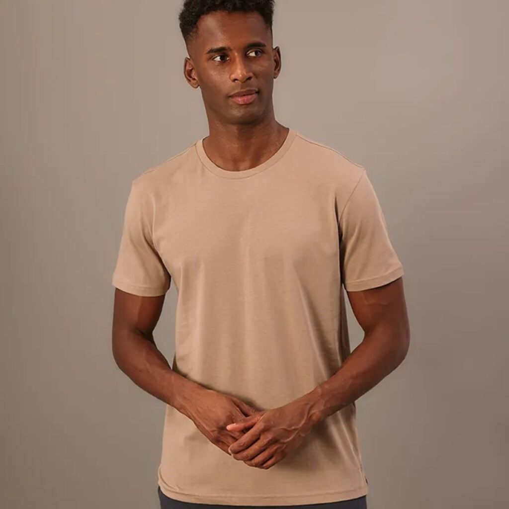 Camiseta Calvin Klein Essentials Caqui