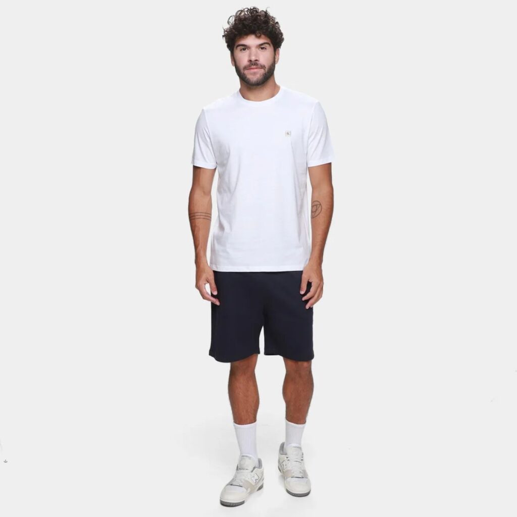 Camiseta Calvin Klein Patch Branco