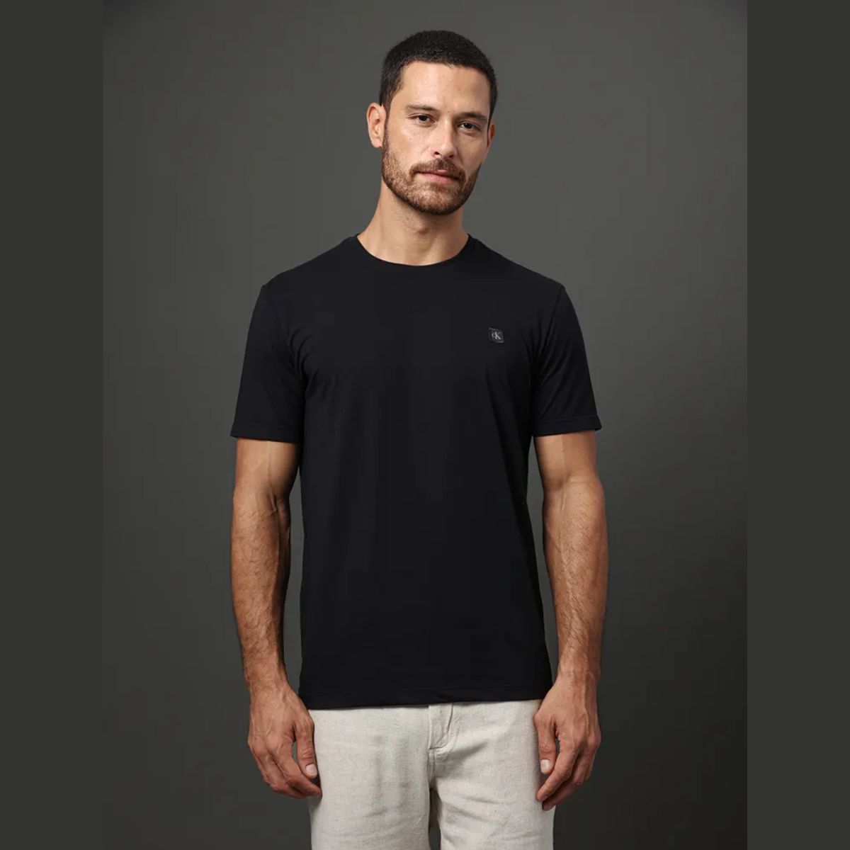 Camiseta Calvin Klein Patch Preto